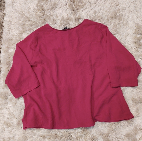 Lands End The outfitters Fuchsia Blouse 26W - Picture 2 of 7